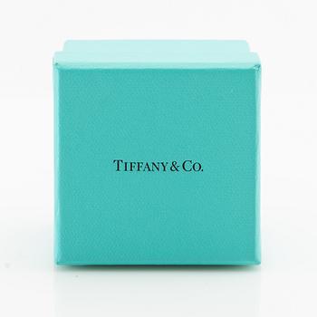 Tiffany & Co, ring, solitär, platina med briljantslipad diamant.