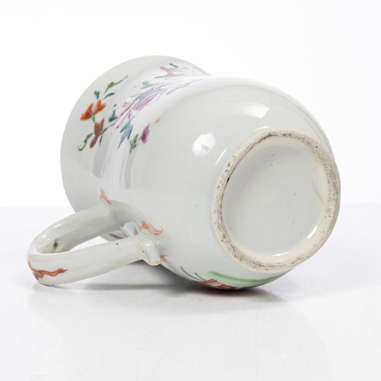 Parti Famille Rose-porslin, 5 delar, kina, Qianlong (1736-95).