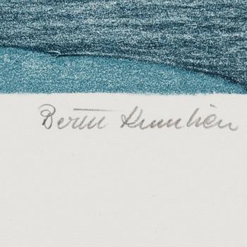 BERTIL KUMLIEN, litografier, 4 st, signerade och numrerade 68/175, 1989.