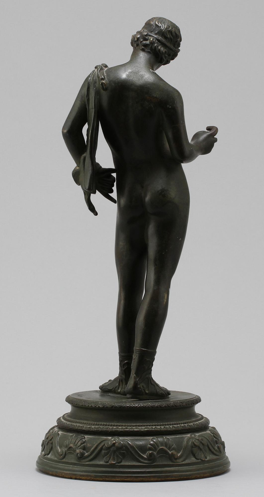 FIGURIN, patinerad brons, Musée de Naples, 1900-tal.
