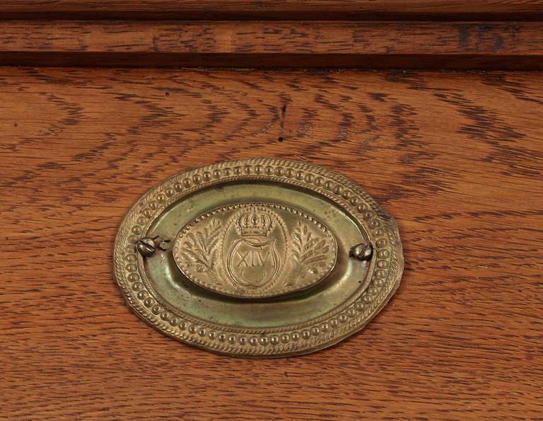 SKRIVSKÅP, senbarock, Småland, 1700-tal.