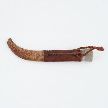 Per-Erik Nilsson, a reindeer hornknife, signed.