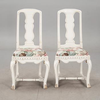 STOLAR, ett par, senbarockstil, 1800-talets första hälft.