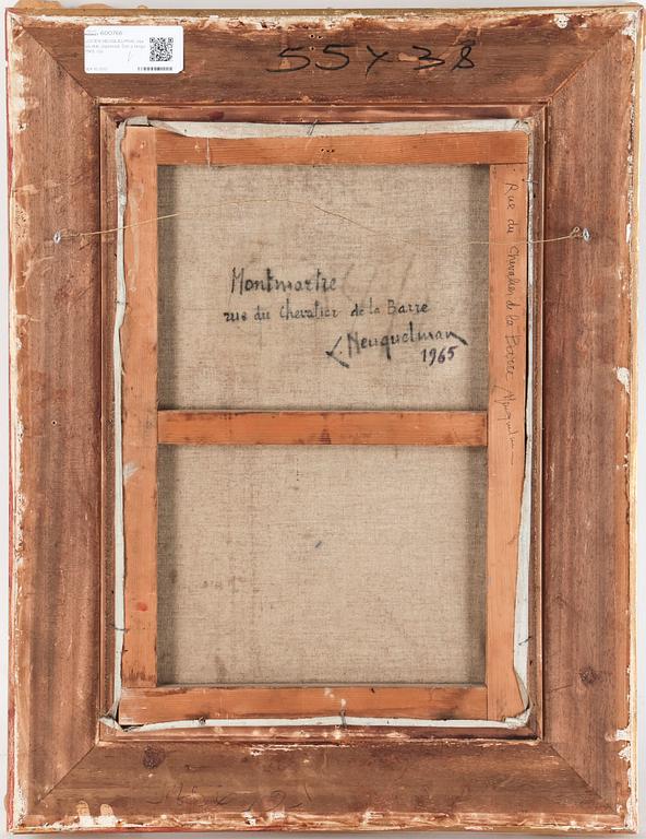 LUCIEN NEUQUELMAN, olja på duk, signerad. Dat á tergo 1965.