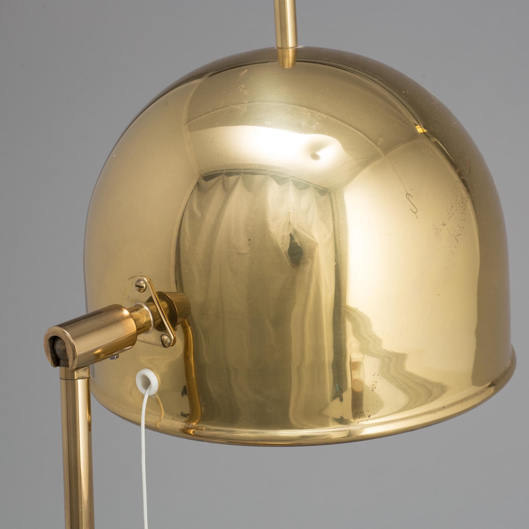 BORDSLAMPA, Bergboms, mässing, 1960/70-tal.