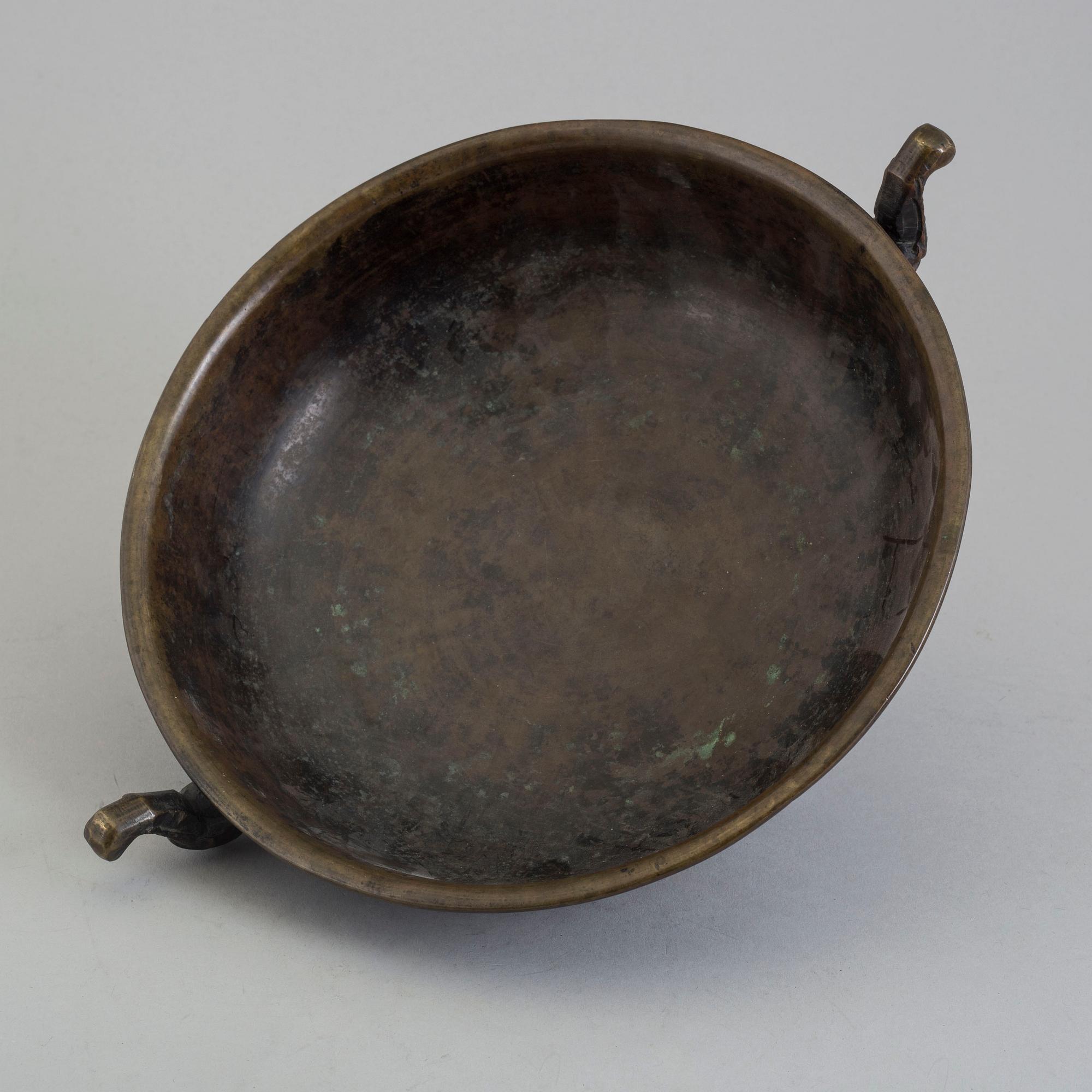 A Chinese 20th century bronze incense burner.