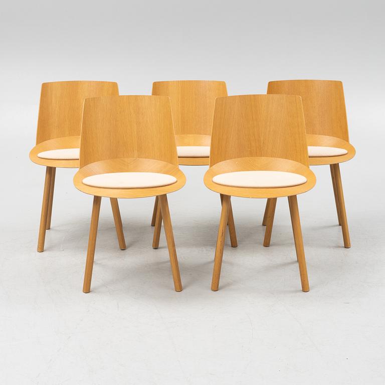 Stefan Diez, chairs, 5 pcs, "E15 Houdini", reportedly purchased in 2012.