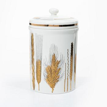 Piero Fornasetti, Lidded jar, marked Fornasetti, Milan, Italy, second half of the 20th century.