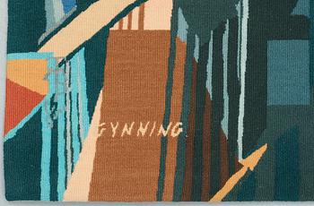TAPESTRY. "Gånge Rolf, Rollon, duc de Normandie". 115 x 169,5 cm. Signed GYNNING (Lars Gynning). Around 1960.