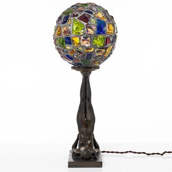 Table lamp, Art Deco style, mid-20th century.