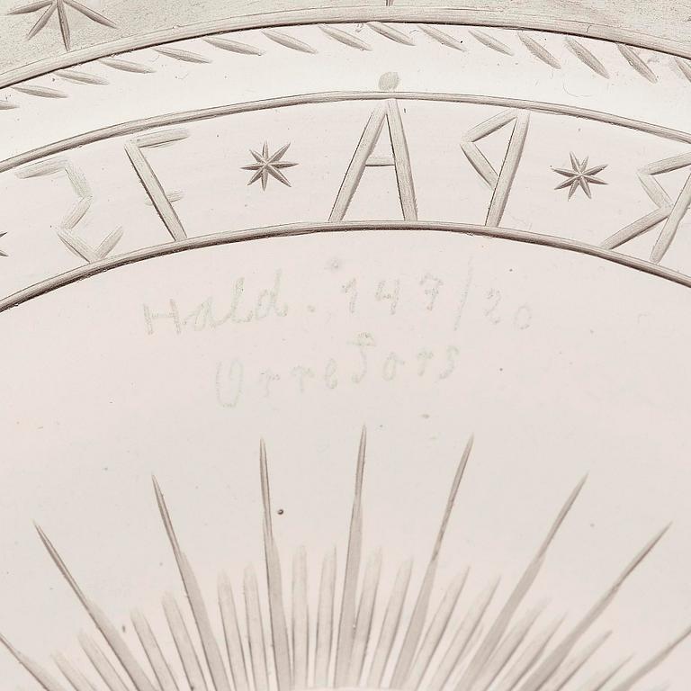 Edward Hald, an engraved glass bowl, Orrefors, 1920, model 147, provenance Edward Hald.