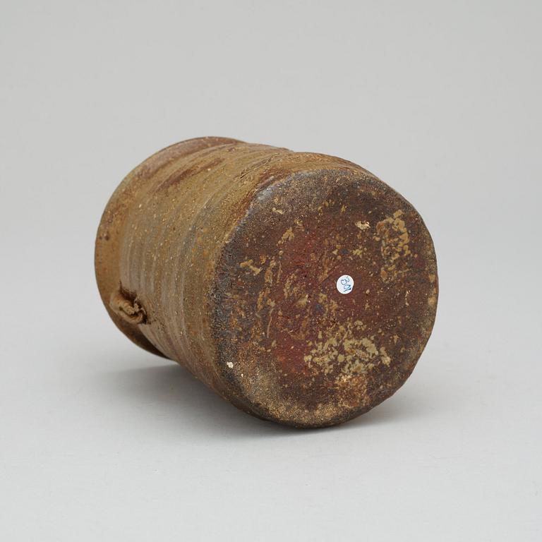 A Rosanjin Kitaoji vase, Japan, in its original case.