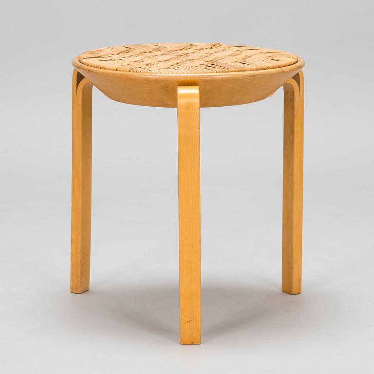 Alvar Aalto, a mid-20th-century 'V63' stool for O.Y. Huonekalu-ja Rakennustyötehdas A.B.