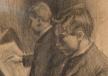 Aukusti Koivisto, Taideopiskelijat (Ollila, Sallinen, Ruokokoski).