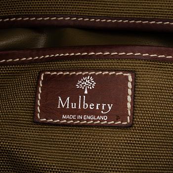 MULBERRY, a canvas and leather bag.