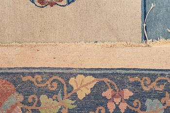 A Chinese semi-antique carpet, 357 x 270.