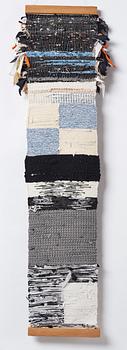 Linnéa Sjöberg, fabric, wood, buttons, signed and dated 2015.