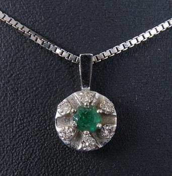 HALSBAND, brilljanter samt vitguld.