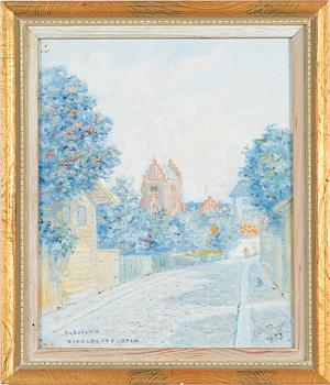 Erik Tryggelin, "Hovslagaregatan, Vadstena".