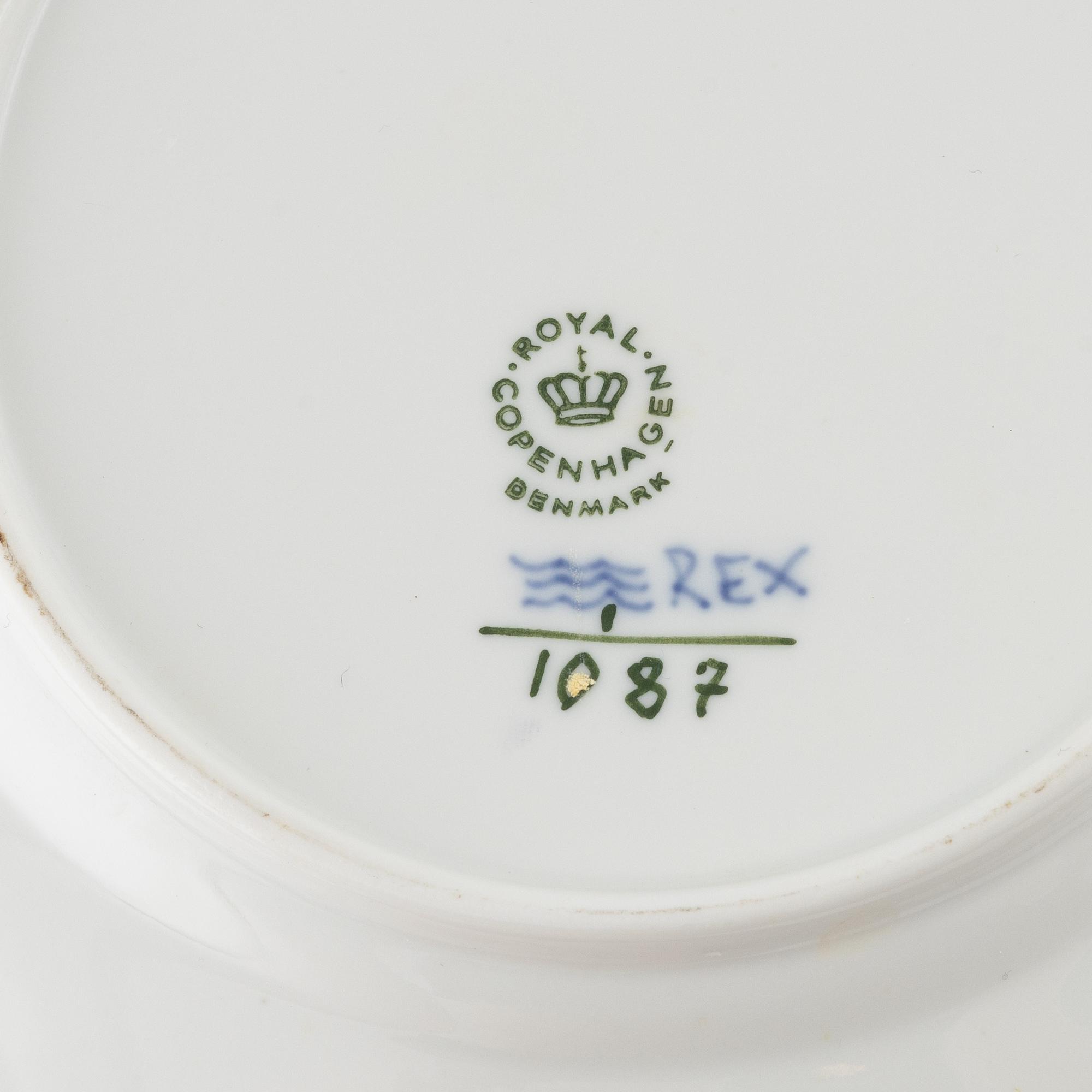 Royal Copenhagen, kaffeservis, 16 delar, porslin, "Musselmalet Halv- och Helblonde", Danmark.