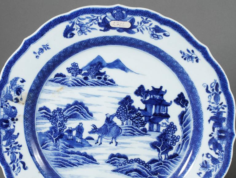 FAT, 2 st, porslin, Kina, 1700-tal.