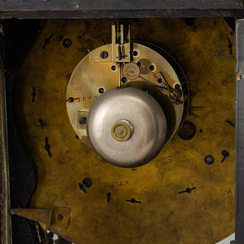 A French Louis XV pendulum clock, signed Lefaucheur fils a Paris.