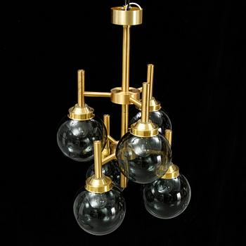 A Luxus brass ceiling light, second half of the 20th Century.