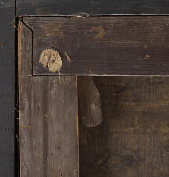 ALTARTAVLA, triptyk, sannolikt delvis 1700-tal.