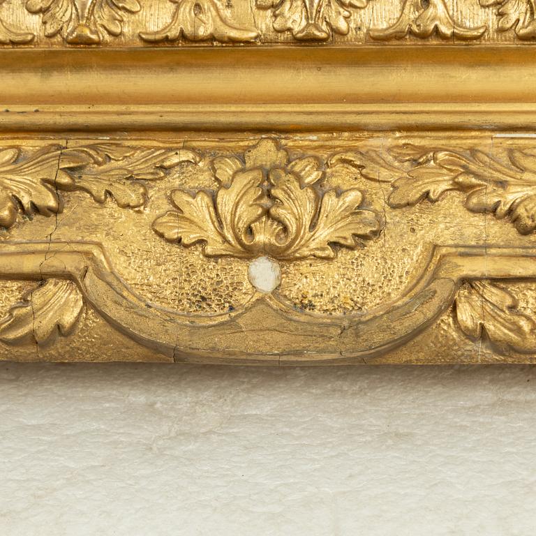 A picture frame, early 20th century, converted into a mirror.