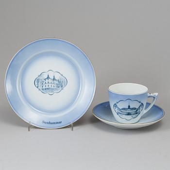 BING & GRØNDAHL, kaffeservis, 37 delar, "Svenska Slott", porslin.