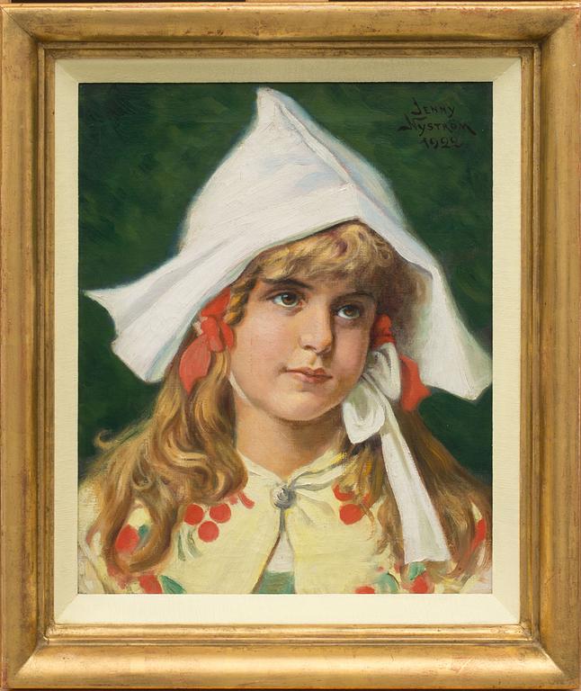 Jenny Nyström, "Flickporträtt" (Portrait of a girl).