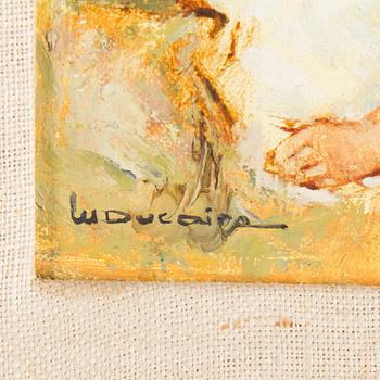 MARYSE DUCAIRE-ROQUE, "Nu", oil on canvas, signed.