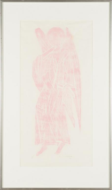 Ina Colliander, woodcut, signed and dated 1959, Tpl'a 3/3.