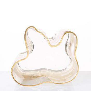 Alvar Aalto, a mould blown glass vase, part of the 'Eskimoerindens skinnbuxa' series, by Karhula, Finland 1930's.