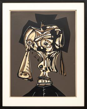 Antonio Saura, "Dora Maar visitada IV". 1986.