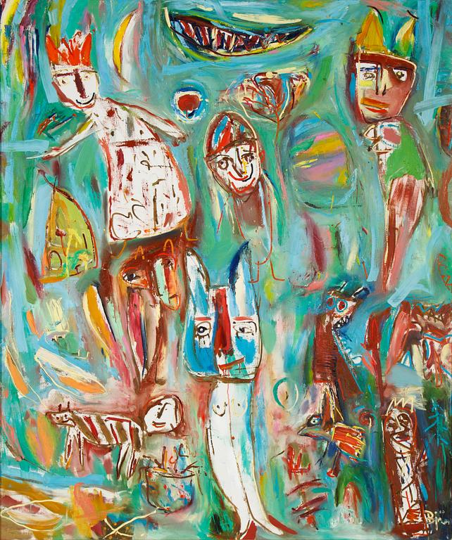 Björn Björnholt, oil on canvas, signed and dated 1989.