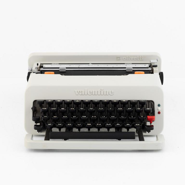 Ettore Sottsass, three 'Valentine' typwriters, Olivetti, Italy.