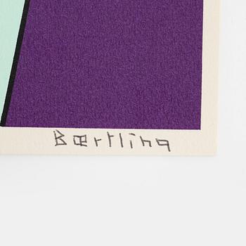 Olle Baertling, silkscreen in colours, 1964-68, signed 59/300.