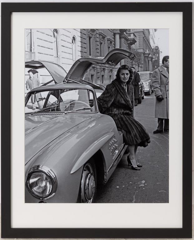 Per-Olow Anderson, 'Sophia Loren in Per-Olows MB 300 SL in Rome, 1954'.