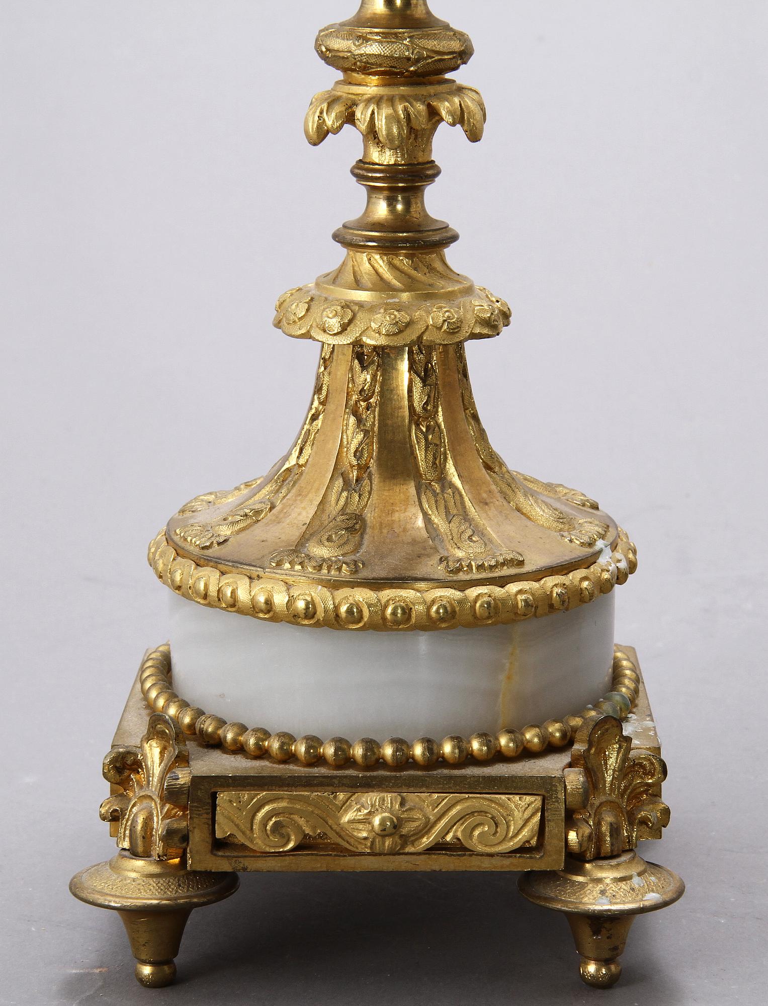 KANDELABRAR, ett par, 1800-talets andra hälft.