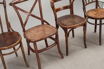 STOLAR, 4 st olika, bl a Thonet, 1900-talets första hälft.
