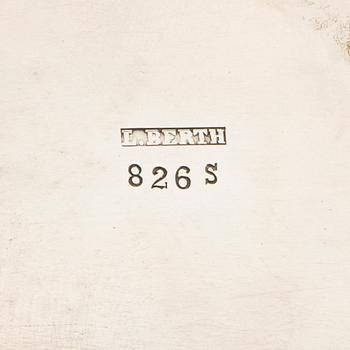 L Berth  kaffe och teservis 4 dlr silver Danmark 1900-talets första hälft.