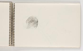 Lotte Laserstein, 10 små skissblock med teckningar.