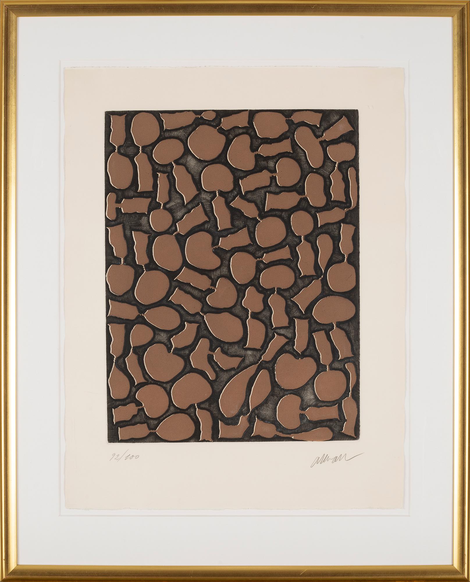 FERNANDEZ ARMAN, Etching and Aquatint, from portfolio "Bonjour Max Ernst". Signed an numbered 92/100.