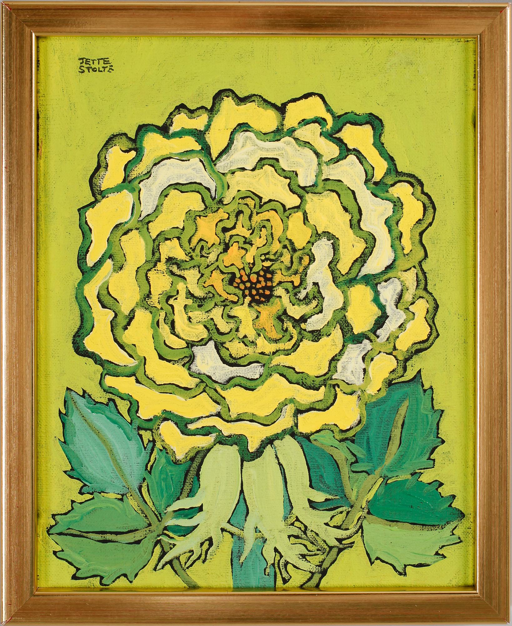 JETTE STOLTZ, olja på duk, sign.