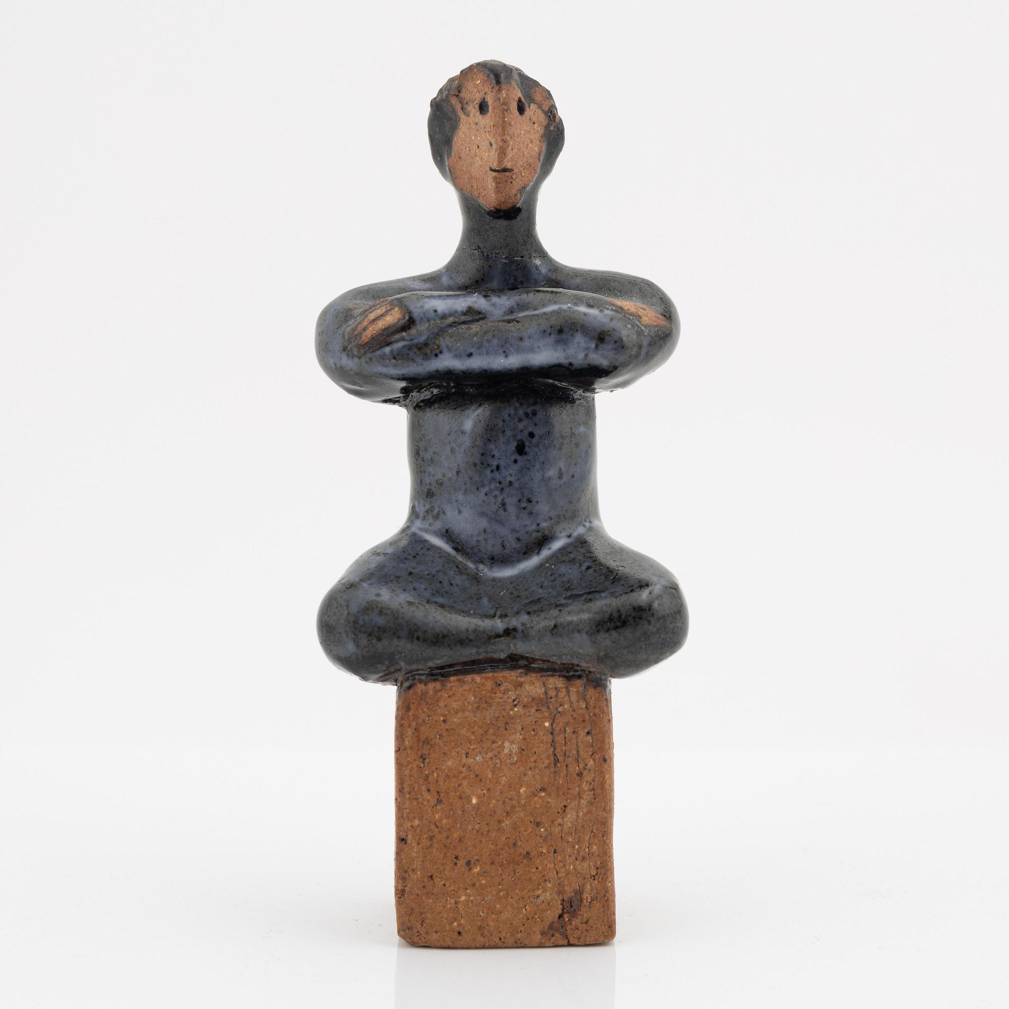 Lisa Larson, figurin, stengods, unik, signerad.