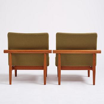 Finn Juhl, a par of 'Japan' (FD-137) easy chairs, France & Son, Denmark 1960s.