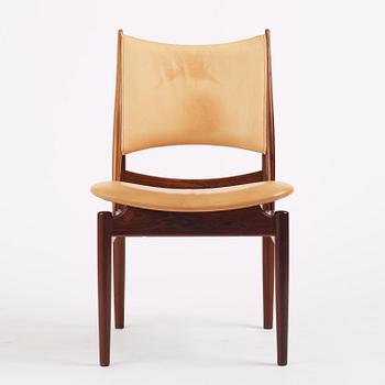 Finn Juhl, a rosewood "Egyptian" chair model FJ49, cabinetmaker Niels Vodder, Copenhagen, 1950s-60s.