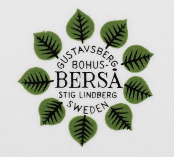 SERVIS, 29 delar, porslin, "Berså, "Berså", Stig Lindberg, Gustavsberg.