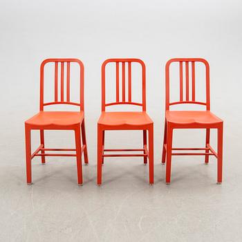 Stolar, 6 st "111 Navy Chair", Emeco & Coca-Cola. USA 2000-tal.